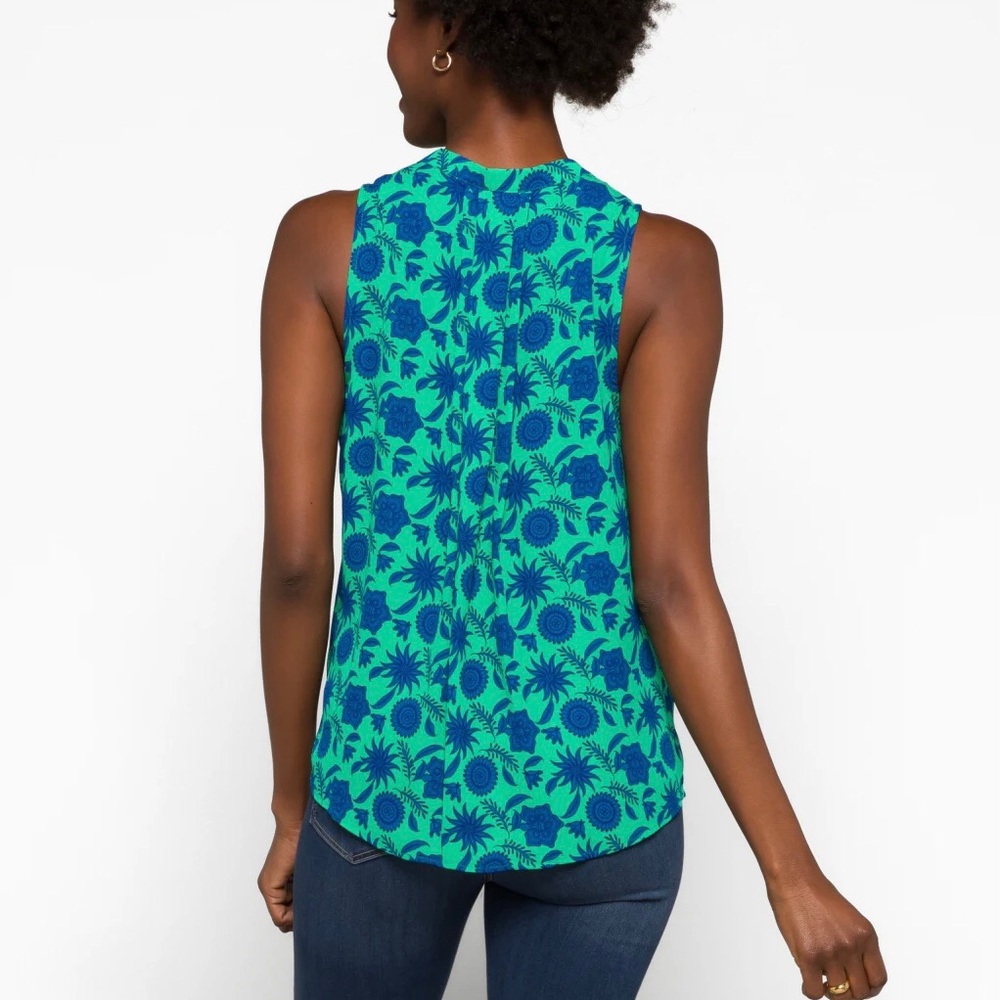 [41 Hawthorn] Stitch Fix Breyson Pleat Detail Sleeveless Top - Picture 8 of 10